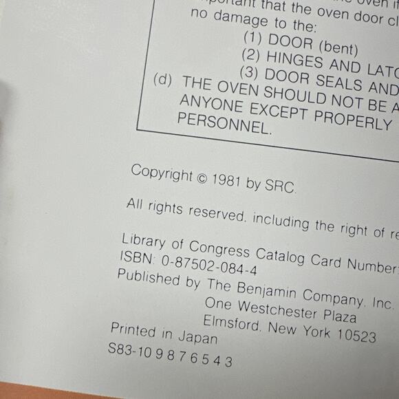 Vtg 1981 Kenmore Microwave Cooking Cookbook Recipes Book HC Spiral - Picture 4 of 4